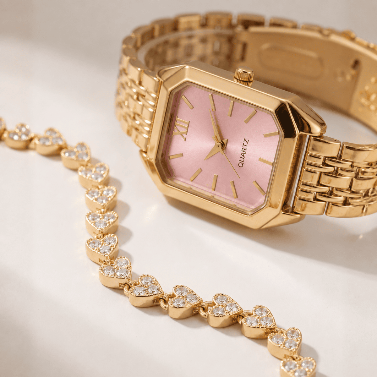 Relógio Feminino Vartelli Aurea Duo Pulseira Brinde Prata