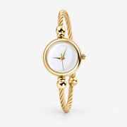Dourado com mostrador branco
