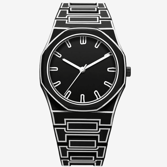 Relógio Vartelli PhantomLine preto em vista frontal